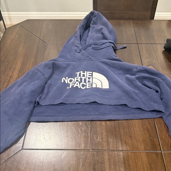The North Face Tops - The North Face Navy Cropped Hoodie